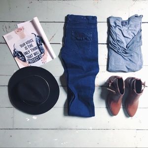 Y2K Ruffled Skinny Denim | Size 7